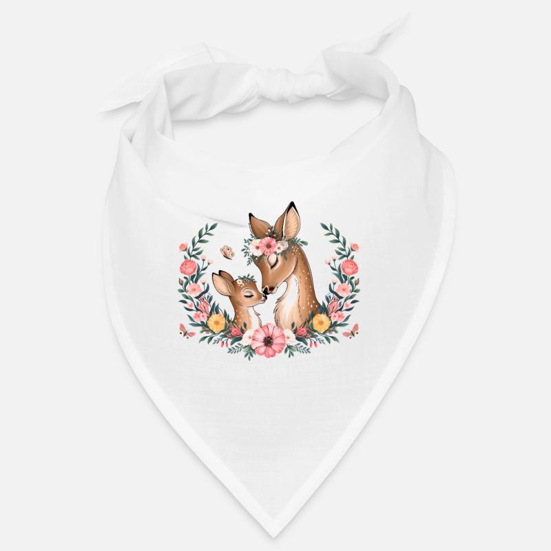 Ich werde eine große Schwester Reh Rehe - Bandana - Weiß