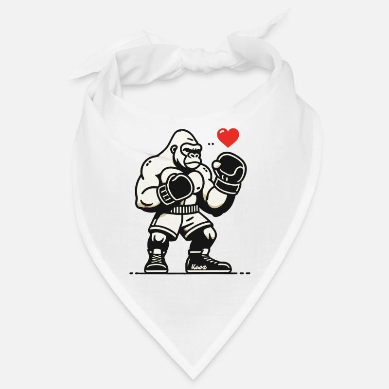 Boxer gorille avec cœur Bandana