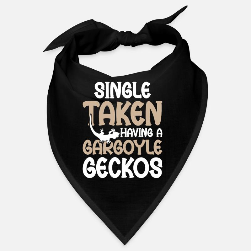 Single pris avec des geckos gargouilles Bandana