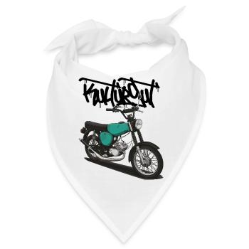 S51 (türkis) // Illustration - Bandana - Weiß - Vorne