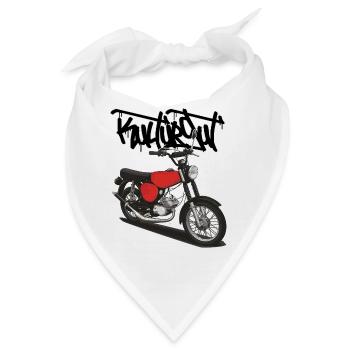 S51 (rot) // Illustration - Bandana - Weiß - Vorne
