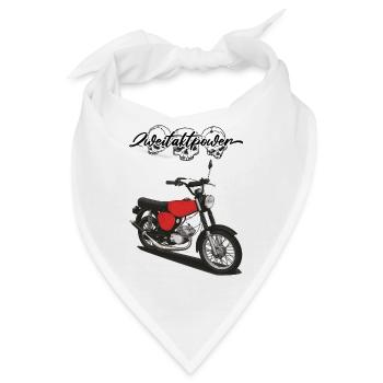 S51 (rot) // Illustration - Bandana - Weiß - Vorne