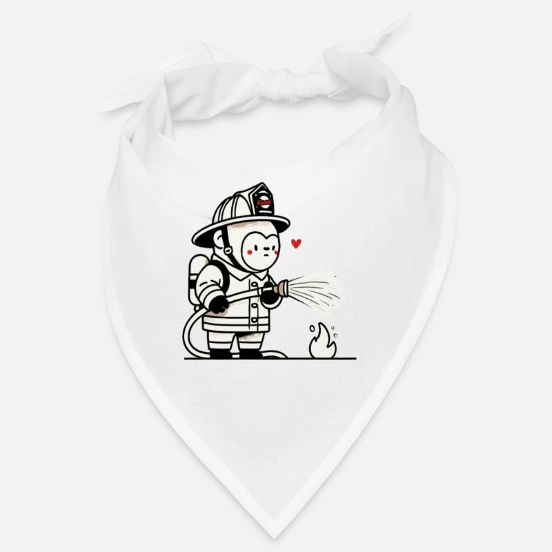 Kleiner Gorilla-Feuerwehrmann Bandana