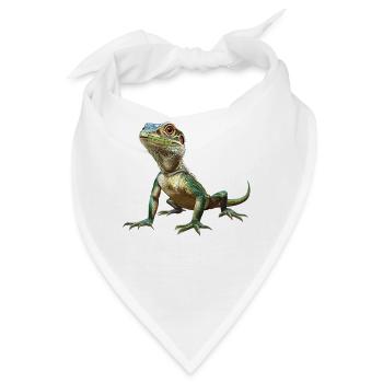 Eidechsen Eidechse - Bandana - Weiß - Vorne