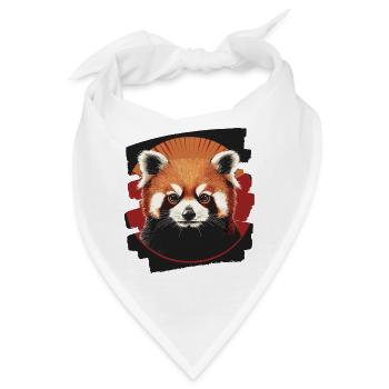 Roter Panda - Bandana - Weiß - Vorne