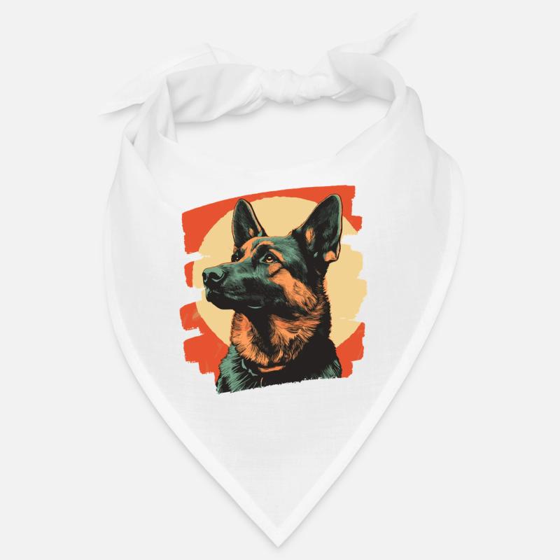 Schäferhund Retro Bandana