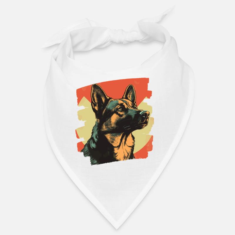 Schäferhund Retro Bandana