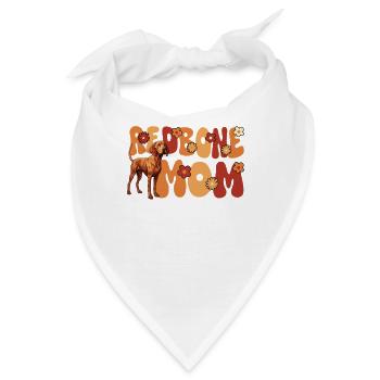 Redbone Coonhound Hund Groovy Redbone mom - Bandana - Weiß - Vorne
