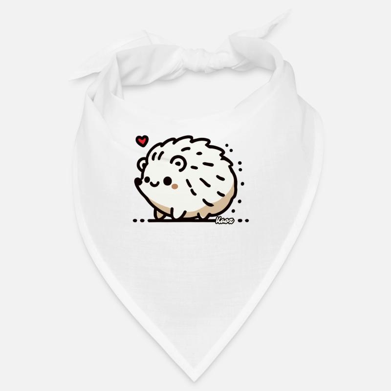 Stachelig süß, ein Igel mit Herz Bandana