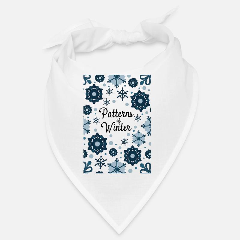 Winterliches Schneeflocken Muster Bandana