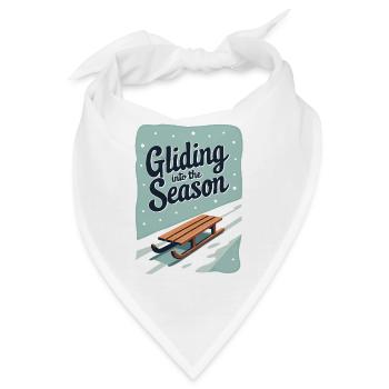 Gliding into the Season - Bandana - Weiß - Vorne