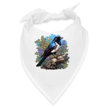 Elstern Elster - Bandana - Weiß - Vorne