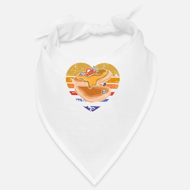 Savory Pancakes Retro Design Bandana