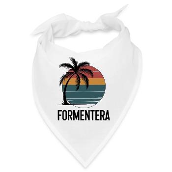 Formentera Balearen - Bandana - Weiß - Vorne