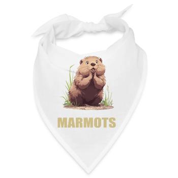 Murmeltiere Murmeltier - Bandana - Weiß - Vorne