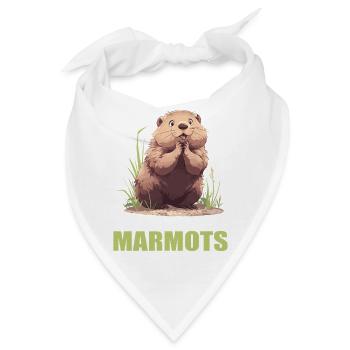 Murmeltiere Murmeltier - Bandana - Weiß - Vorne