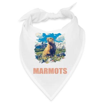 Murmeltiere Murmeltier - Bandana - Weiß - Vorne