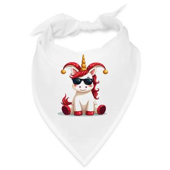 Karneval Karneval Einhorn Fasching Karneval Kostüm - Bandana - Weiß - Vorne