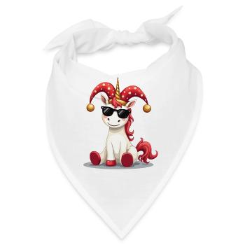 Karneval Karneval Einhorn Fasching Karneval Kostüm - Bandana - Weiß - Vorne