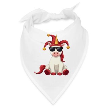 Karneval Karneval Einhorn Fasching Karneval Kostüm - Bandana - Weiß - Vorne