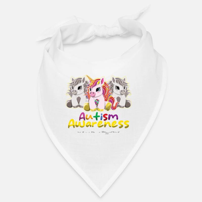 Autismus Awareness It's Ok To Be Different - Bandana - Weiß