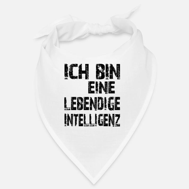 KI Spruch Ich bin eine lebendige Intelligenz Bandana