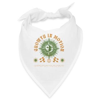 Growth in Motion – Spiritueller Kompass Statement - Bandana - Weiß - Vorne