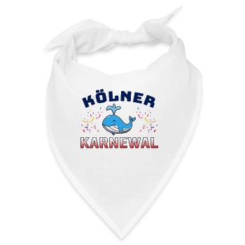 Kölner KarneWAL Karneval - Bandana - Weiß - Vorne
