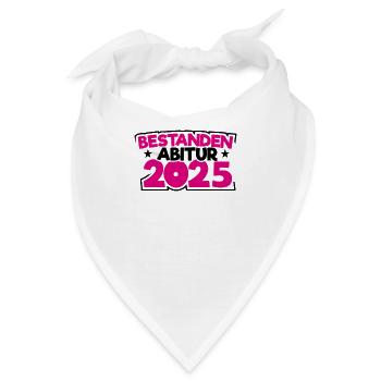 Abitur 2025 Abireise Abifeier Abifahrt Abiturient - Bandana - Weiß - Vorne