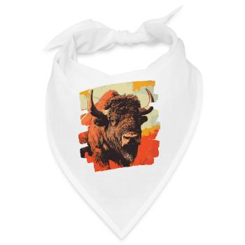 Büffel - Bandana - Weiß - Vorne