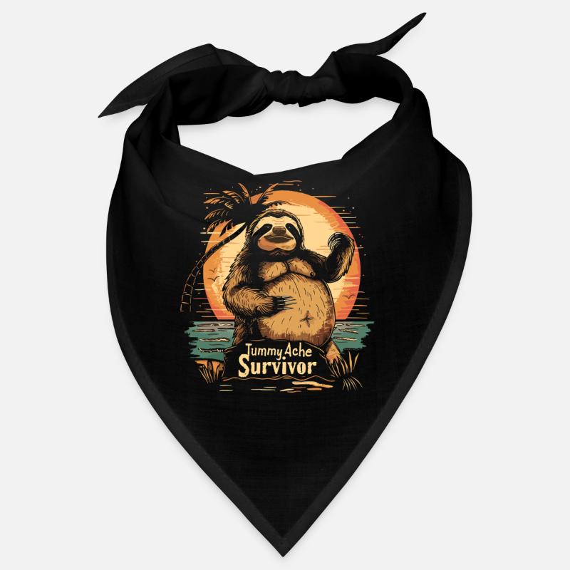 Lustiges Faultier Meme Bauchschmerzen Bandana