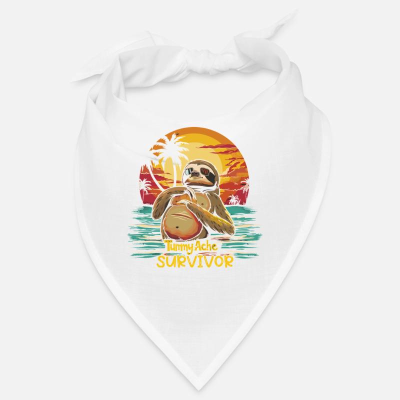 Funny Sloth Meme Stomach Ache Bandana