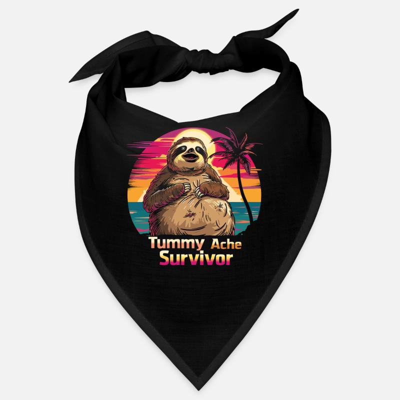 Funny Sloth Meme Stomach Ache Bandana
