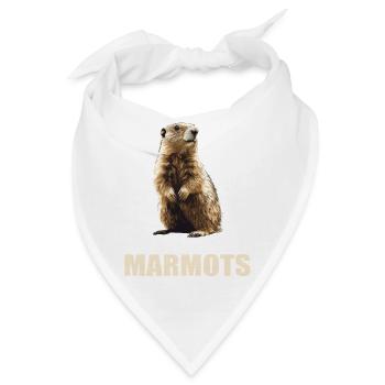 Murmeltiere Murmeltier - Bandana - Weiß - Vorne