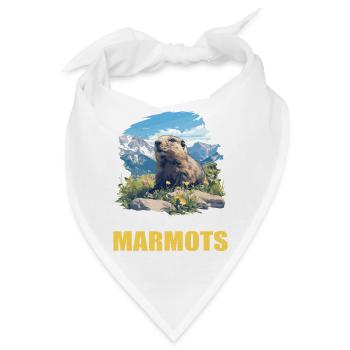 Murmeltiere Murmeltier - Bandana - Weiß - Vorne