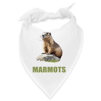 Murmeltiere Murmeltier - Bandana - Weiß - Vorne