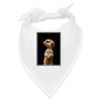 Meerkat Erdmännchen - Bandana - Weiß - Vorne