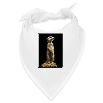 Meerkat Erdmännchen - Bandana - Weiß - Vorne