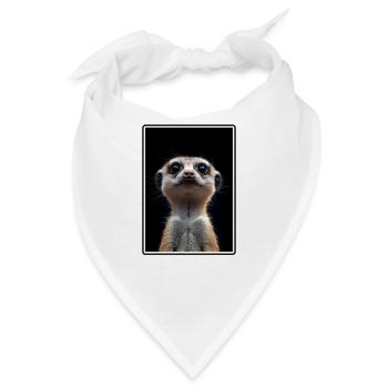Meerkat Erdmännchen - Bandana - Weiß - Vorne