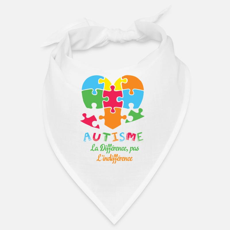 Autism La Différence, Pas L’indifférence Heart Bandana