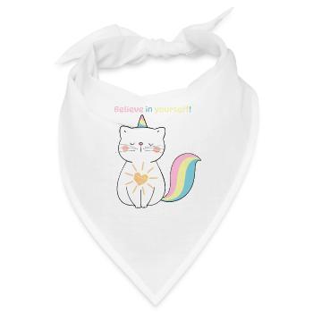 Believe in yourself - Bandana - Weiß - Vorne