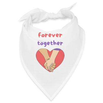 forever together - Bandana - Weiß - Vorne