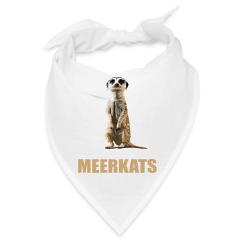 Meerkat Erdmännchen - Bandana - Weiß - Vorne