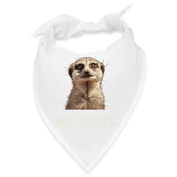 Meerkat Erdmännchen - Bandana - Weiß - Vorne