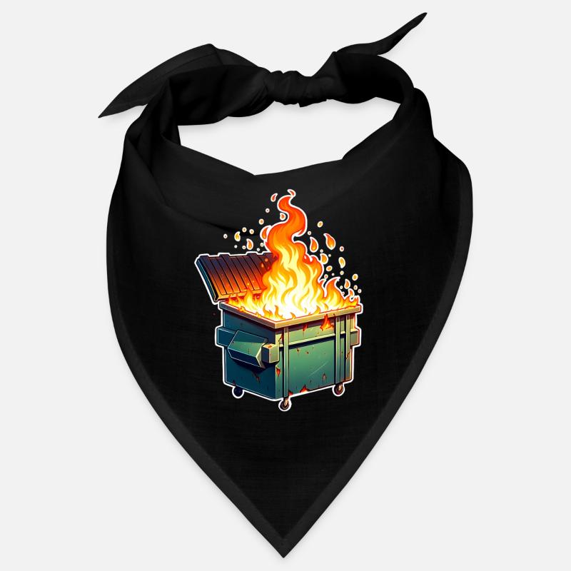 Burning garbage can Bandana