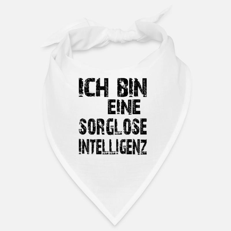 KI Spruch Ich bin eine sorglose Intelligenz Bandana