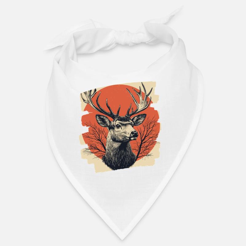 Deer with antlers Bandana