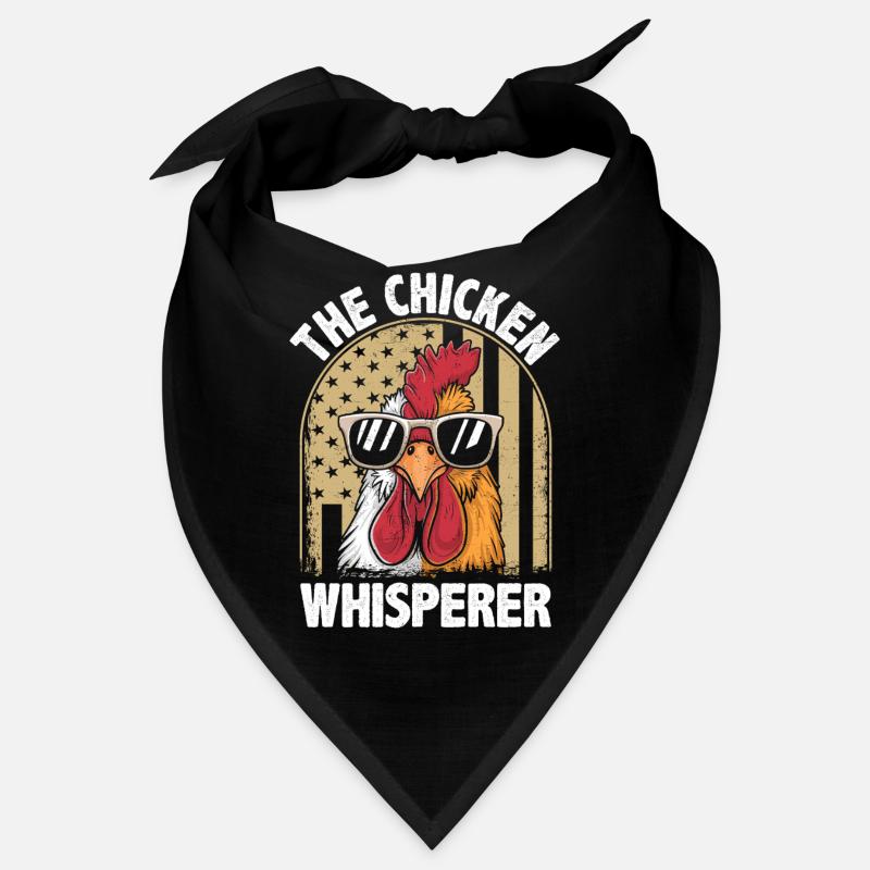 Funny chicken whisperer design Bandana