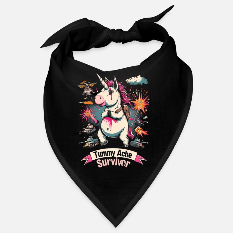 Lustiges Einhorn Meme Bauchschmerzen Bandana