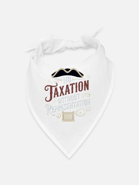 Boston Tea 1773 American Revolution Historic - Bandana - Weiß - Vorne